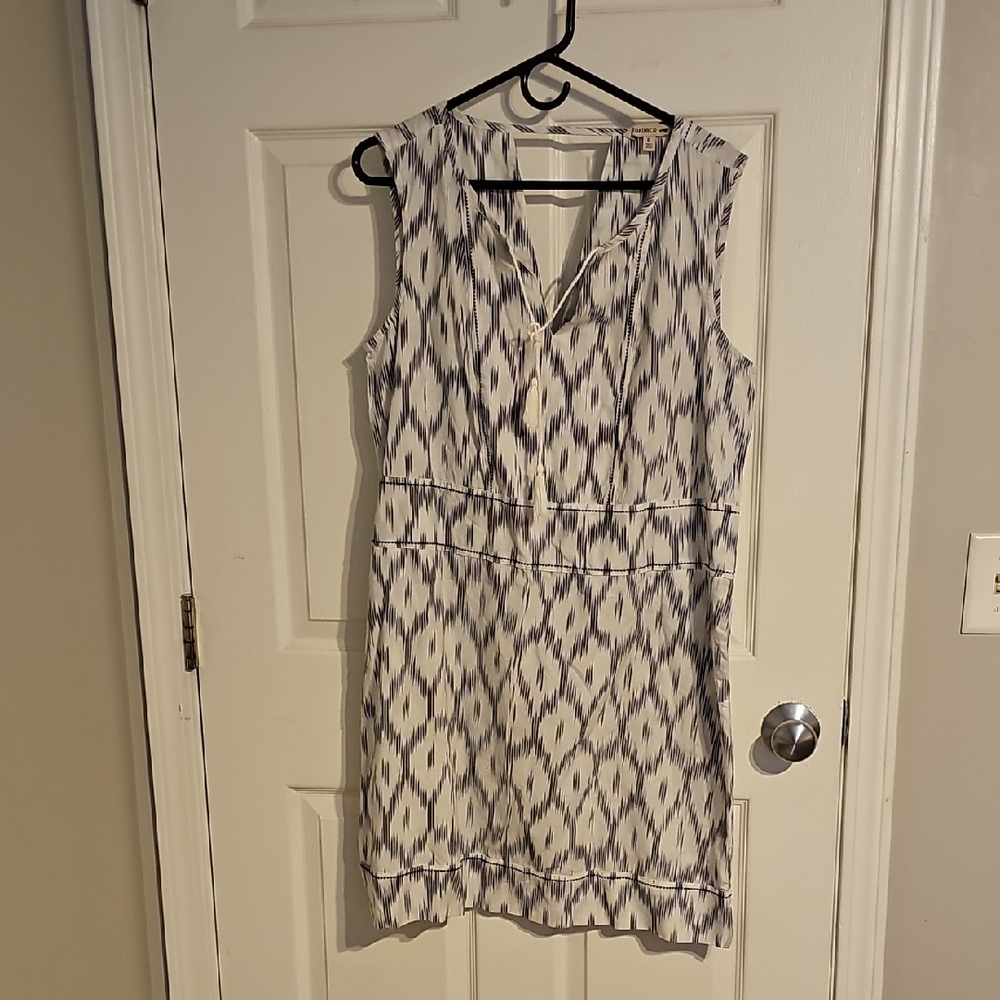 Toad&Co Black and White Sleeveless Mini Dress